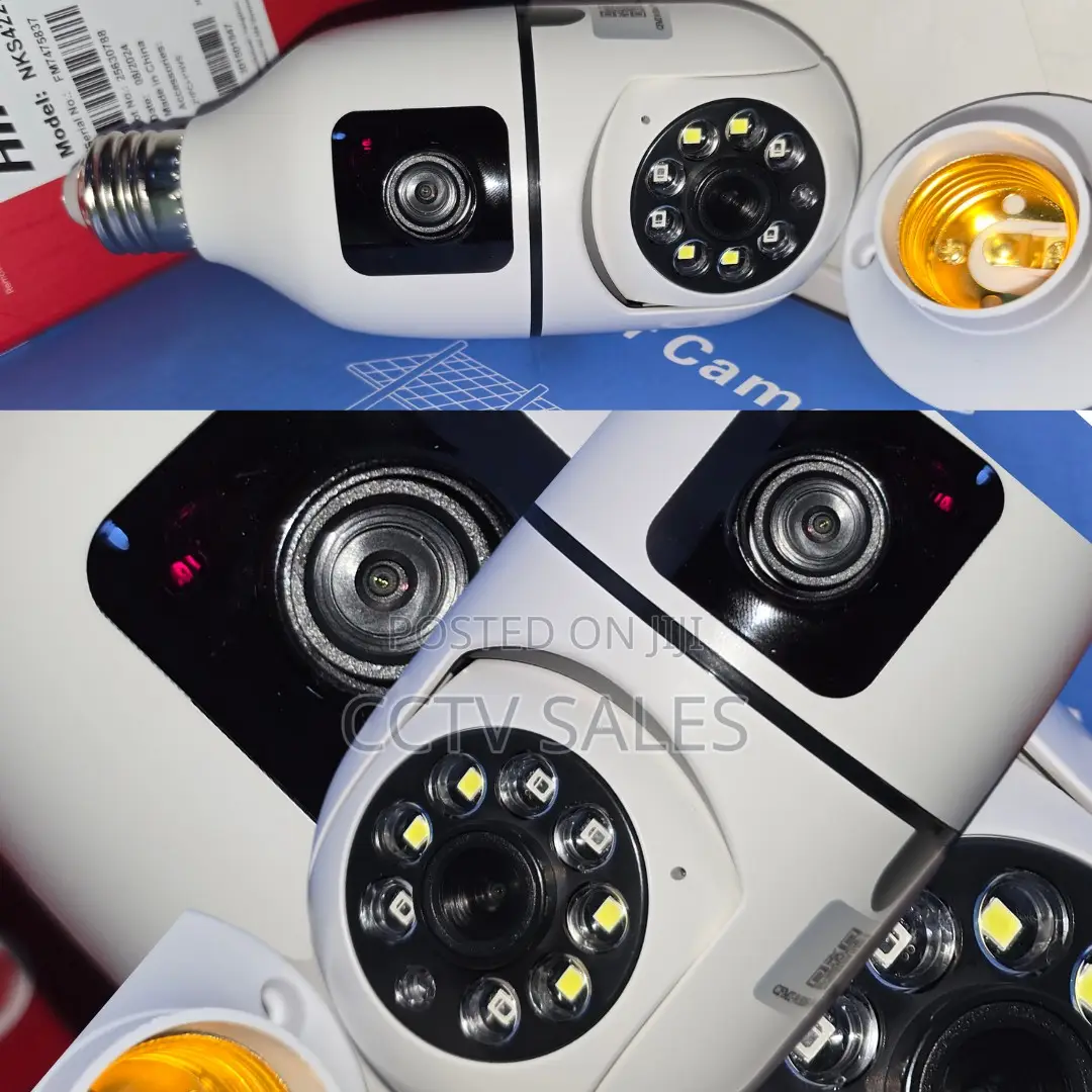 Wireless/Wifi Two Way Audio Camera Double Lens With Alerts,