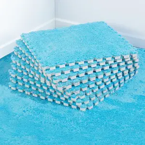 Colorful Playzone With Plush Interlocking Mats