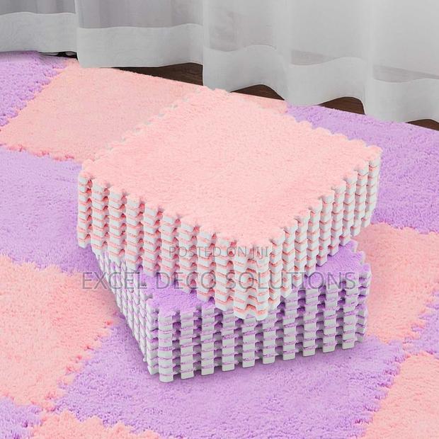 Easy to Clean Interlocking Plush Mats - main view