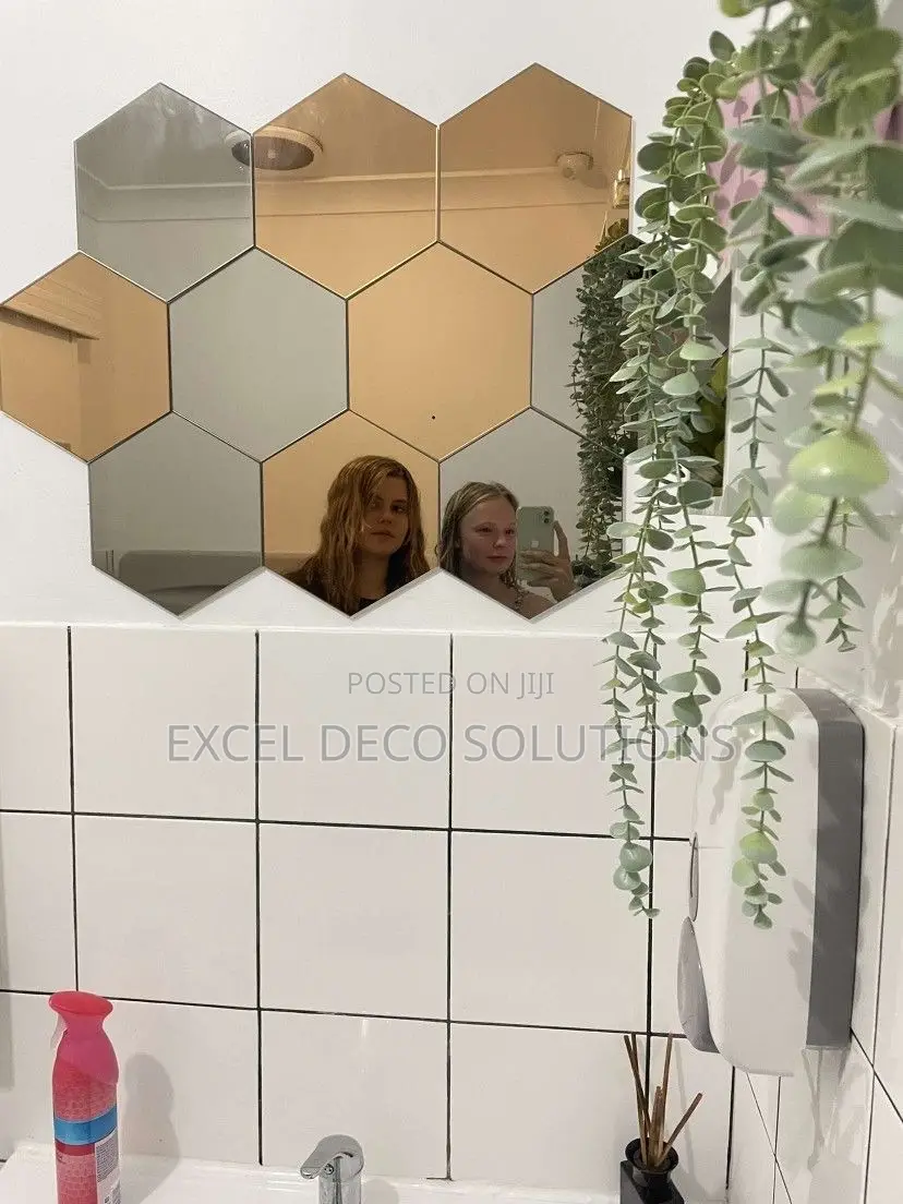 Mix and Match Hexagon Mirror Decals