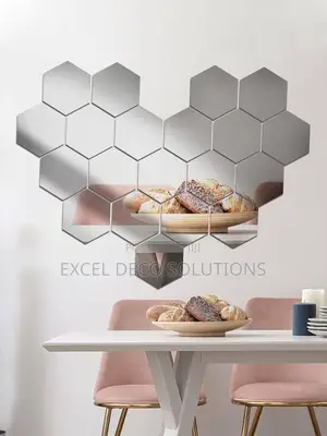 Mirrors on the Wall( Hexagon Shape Decor Mirrors)
