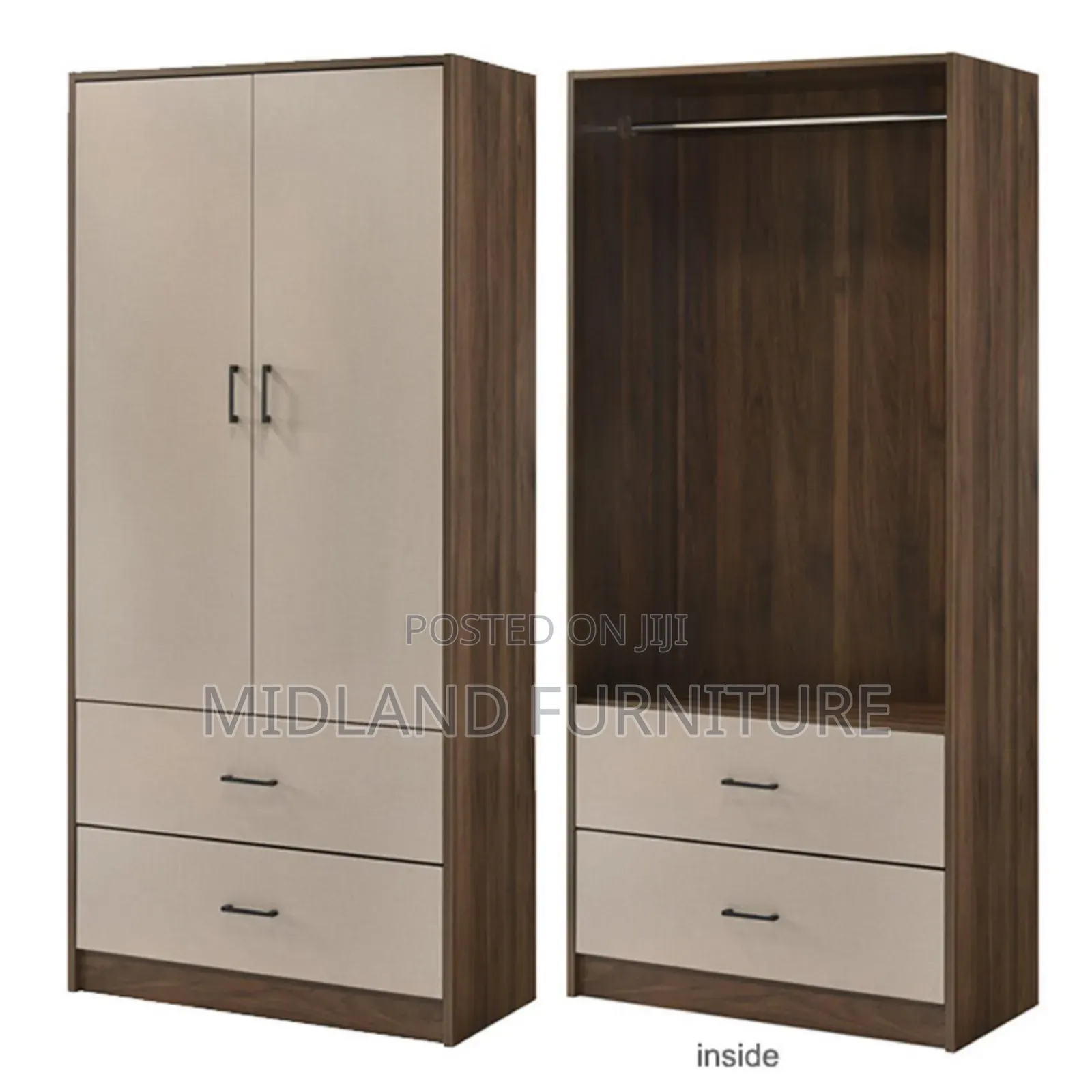 Customized 2 Door-Wardrobe