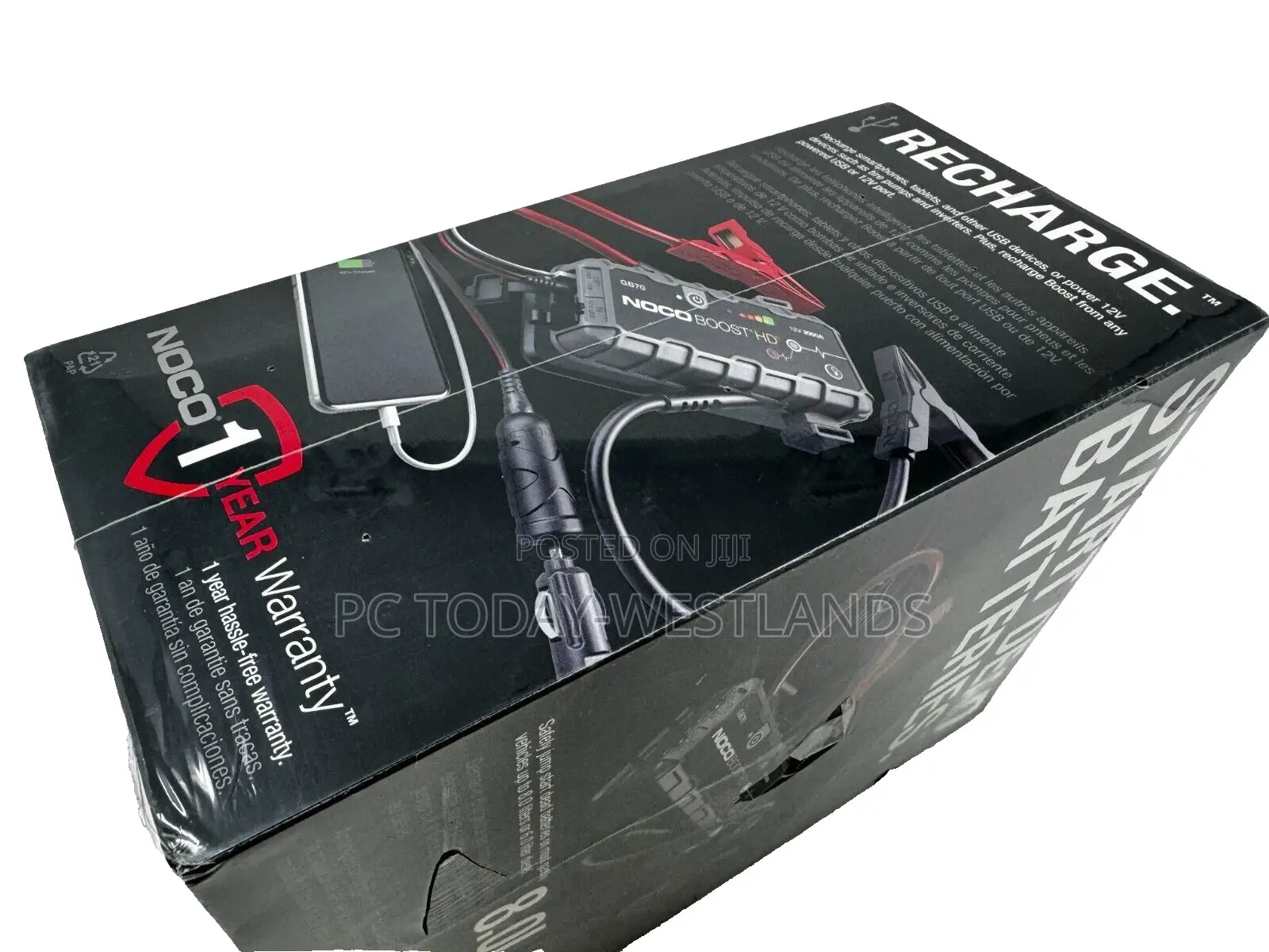 Noco Boost Hd Gb70 2000a Ultrasafe Car Battery Jump Starter