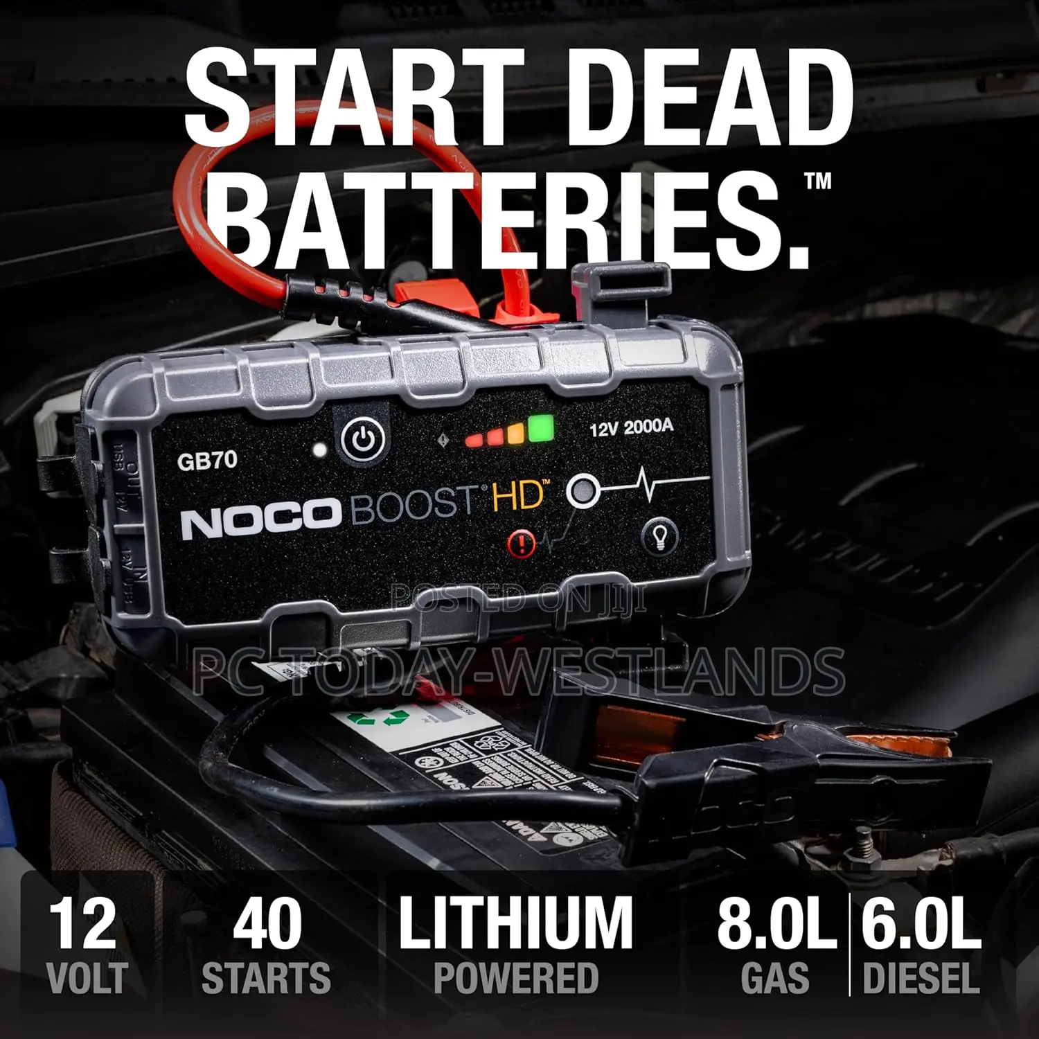 Noco Boost Hd Gb70 2000a Ultrasafe Car Battery Jump Starter