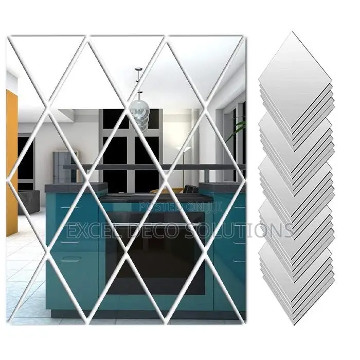 Shatterproof Diamond Acrylic Wall Decor Mirrors