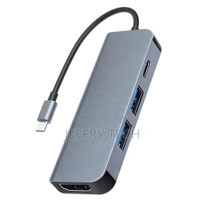 Type C Hub, Hd Display, 4-in-1 Usb 3.0 and Type C Data Ad