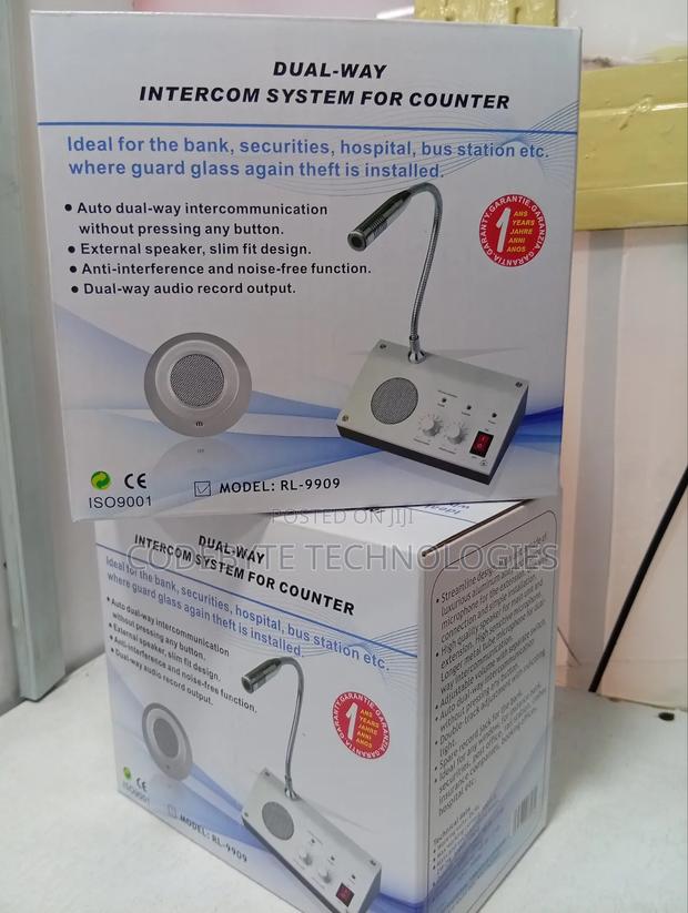 Two-Way Window Intercom System for Counter Rl-9909 - thumbnail 2