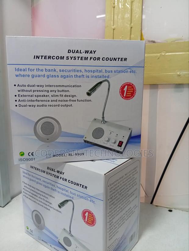 Two-Way Window Intercom System for Counter Rl-9909 - thumbnail 3