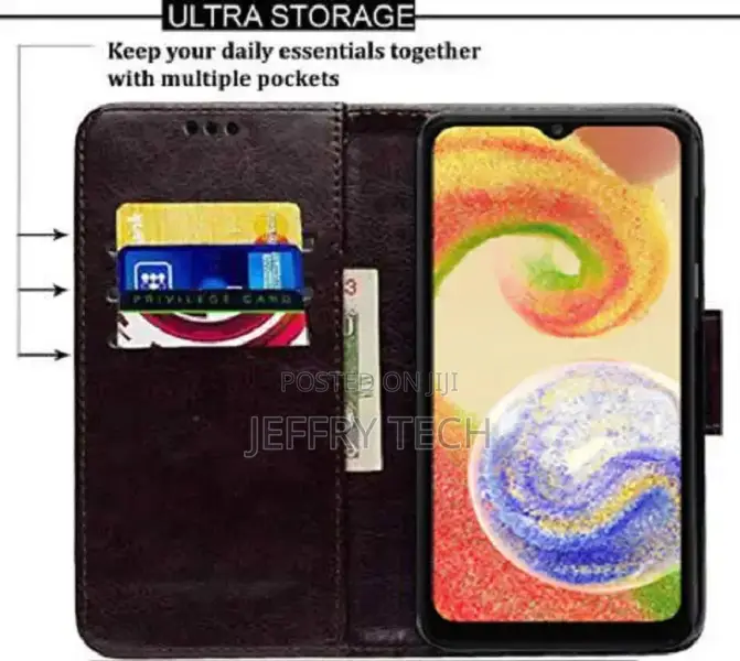 Wynhard Flip Cover for Samsung Galaxy A04 (Brown, Grip Case