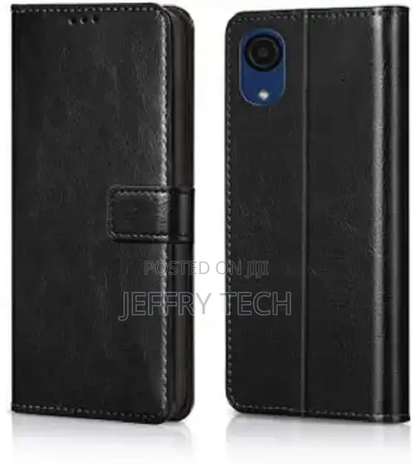 Casotec Flip Cover for Samsung Galaxy A03 Core (Black