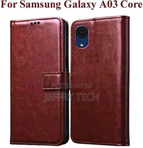 Casotec Flip Cover for Samsung Galaxy A03 Core (Black