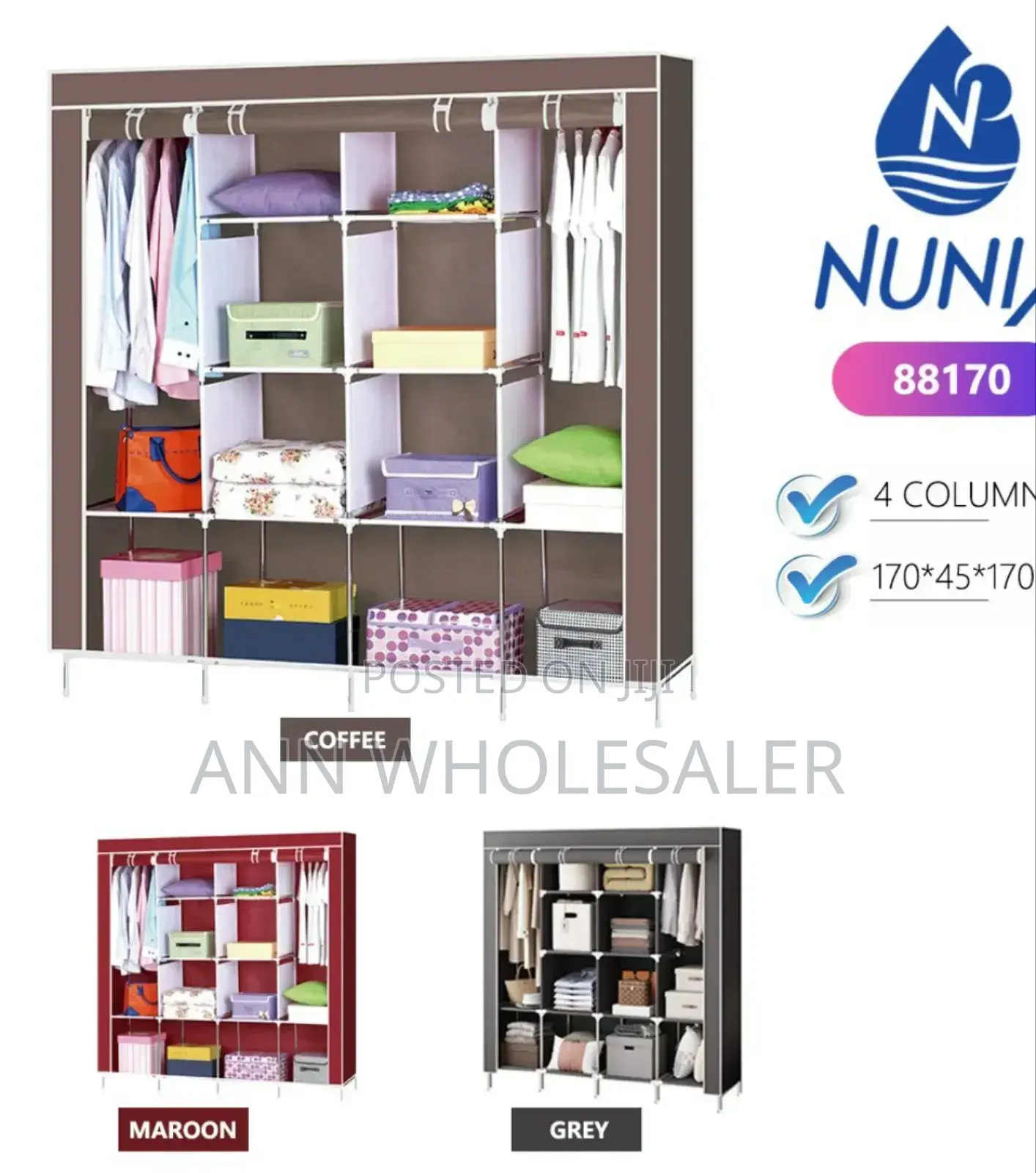 Steel - Nunix 4 Columns - Portable Water