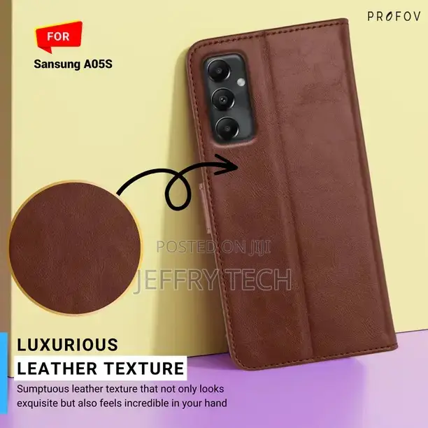 Profov Flip Cover for Samsung Galaxy A05s (Brown, Dual Prot