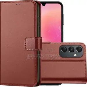 Roxel Flip Cover for Samsung Galaxy A24 (Brown, Protection