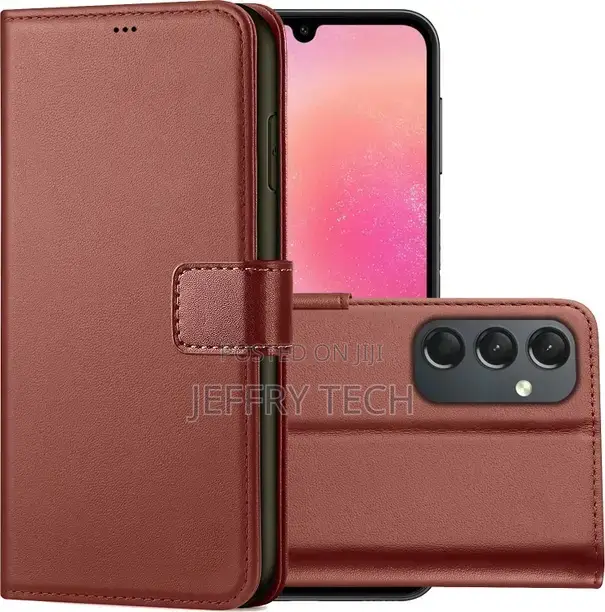 Roxel Flip Cover for Samsung Galaxy A24 (Brown, Protection