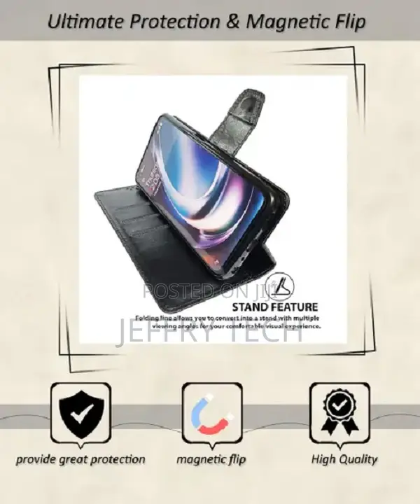 Toklot Flip Cover for Samsung Galaxy S25 Ultra 5g (Black,