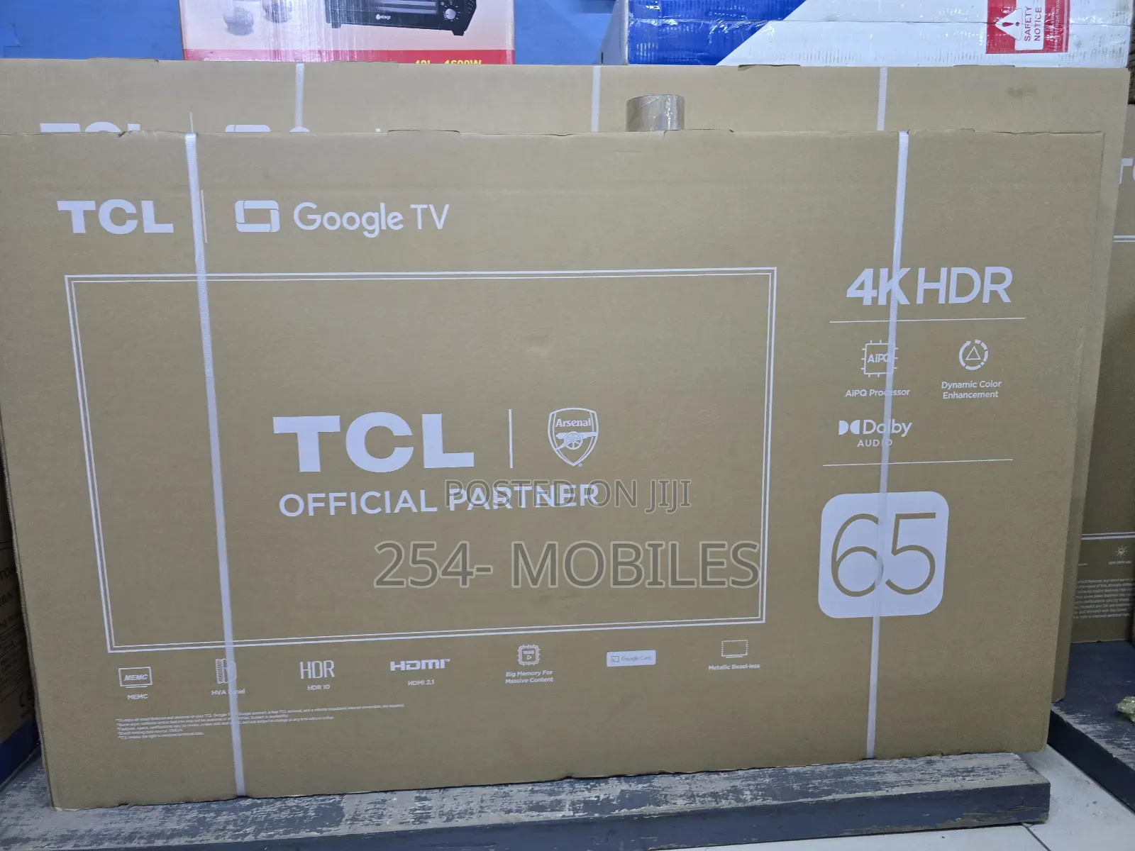 TCL 65′′ V6c (New 2025) HDR Google TV – 65v6c