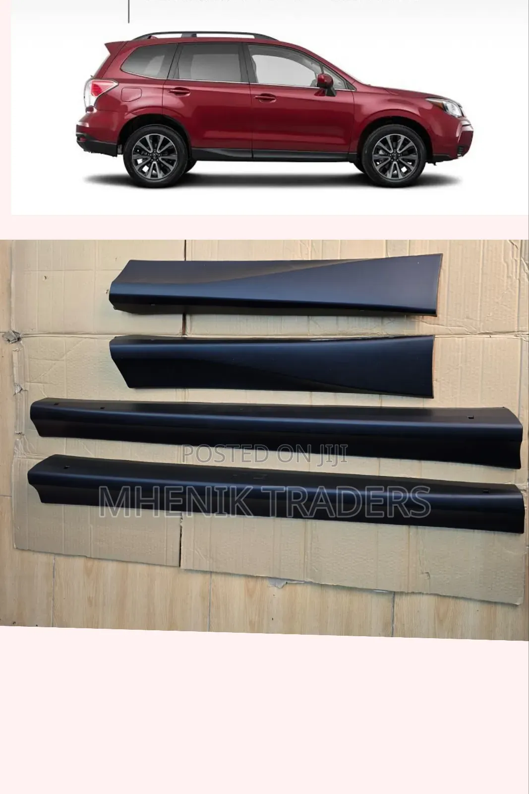 Subaru Body Mouldings Black