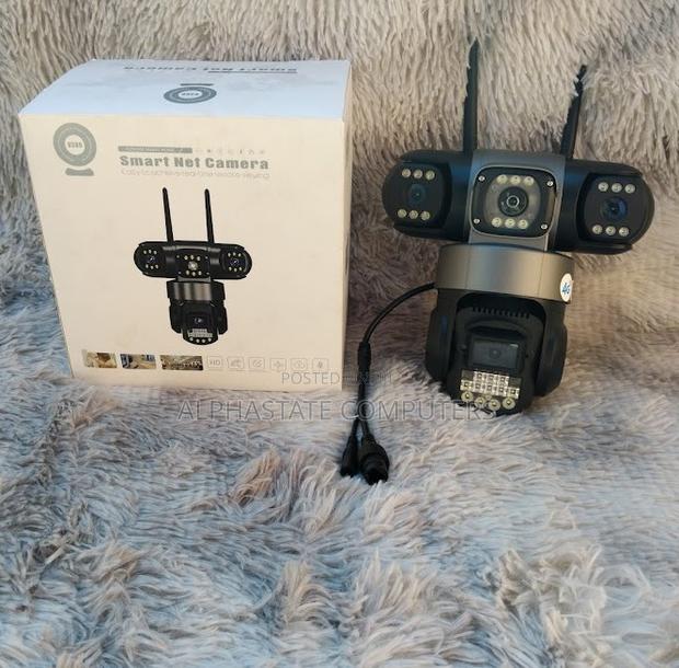 4g Simcard Triple Lens Wireless Dome PTZ Camera 3 Lenses