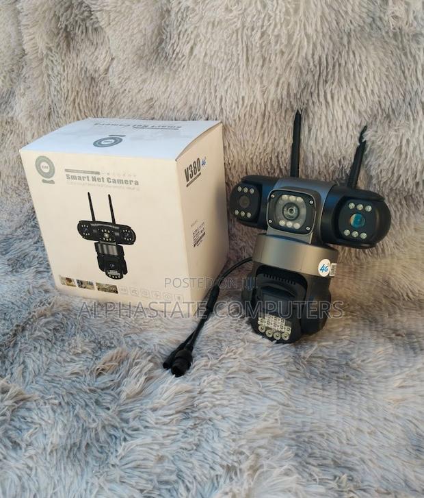 Triple Lens 4g Simcard CCTV Dome Camera Full Color