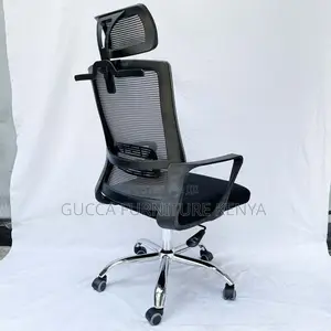 Office Chair:Ventilated Office Chair With Ergonomic Headrest