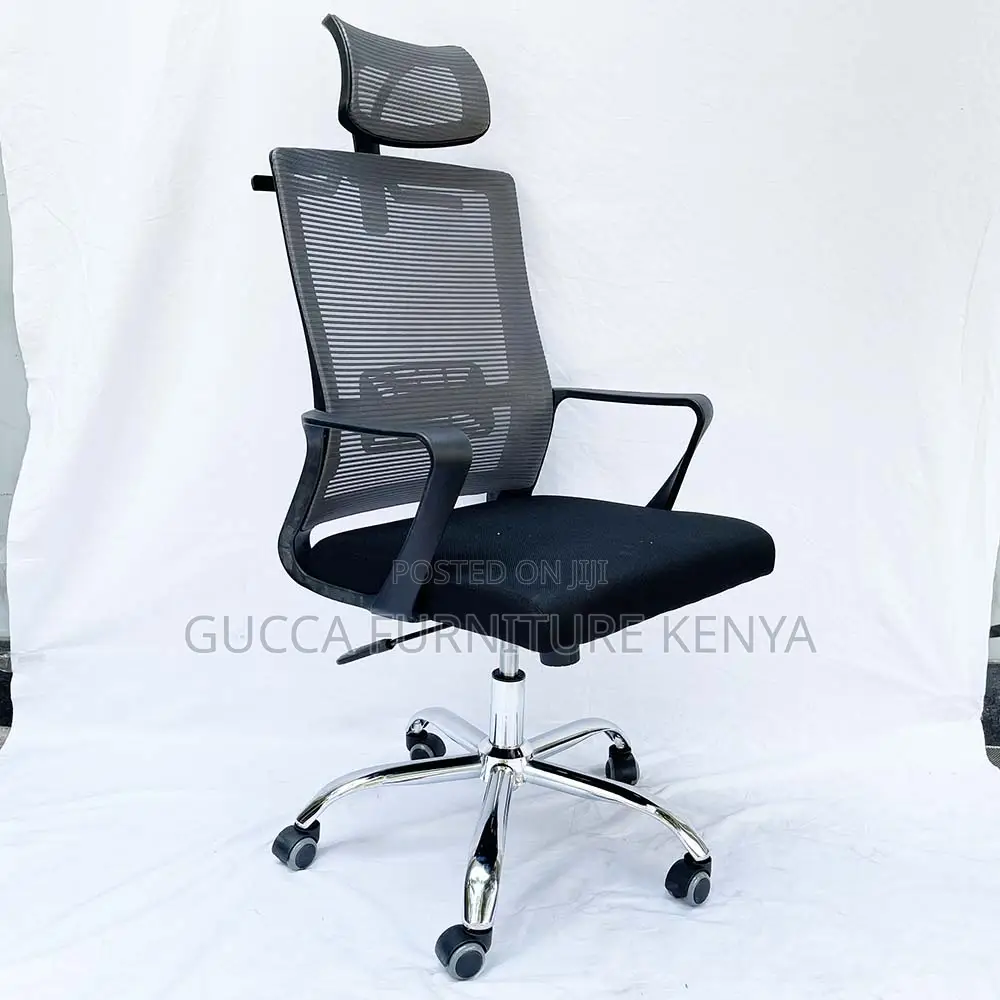 Office Chair:Ventilated Office Chair With Ergonomic Headrest