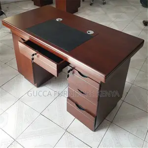 Office Tables:120cm Executive Office Desk Full Mahogany