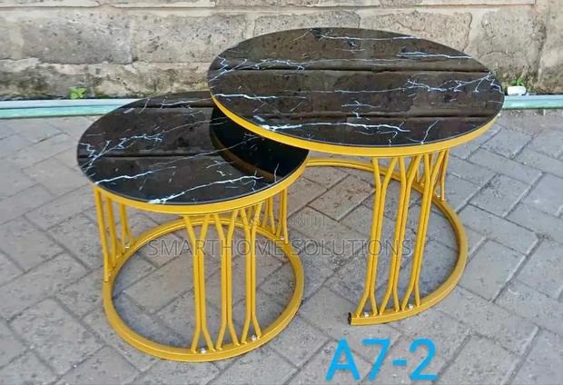 Imported Morden Marble Nesting Coffee Table - main view