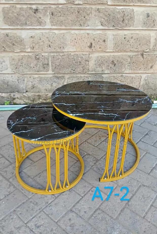 Marble Top Nesting Table - main view