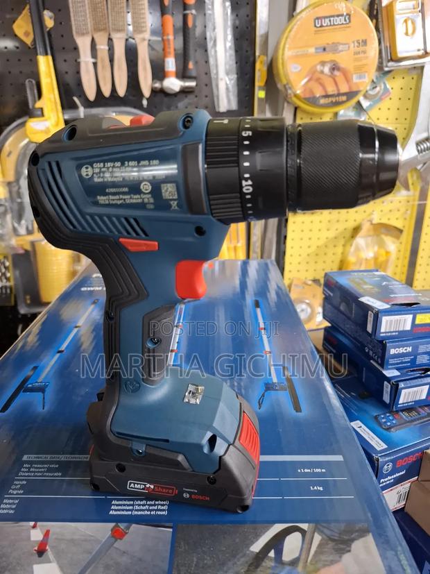 GSB 18v 50 Professional Cordless Brushless Drill Heavy Duty - thumbnail 3