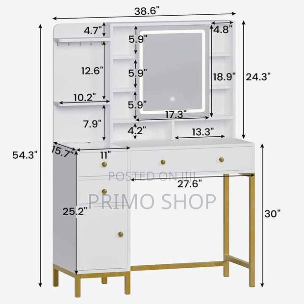 Dressing Table; Posh Elegant Dressing Table - thumbnail 4