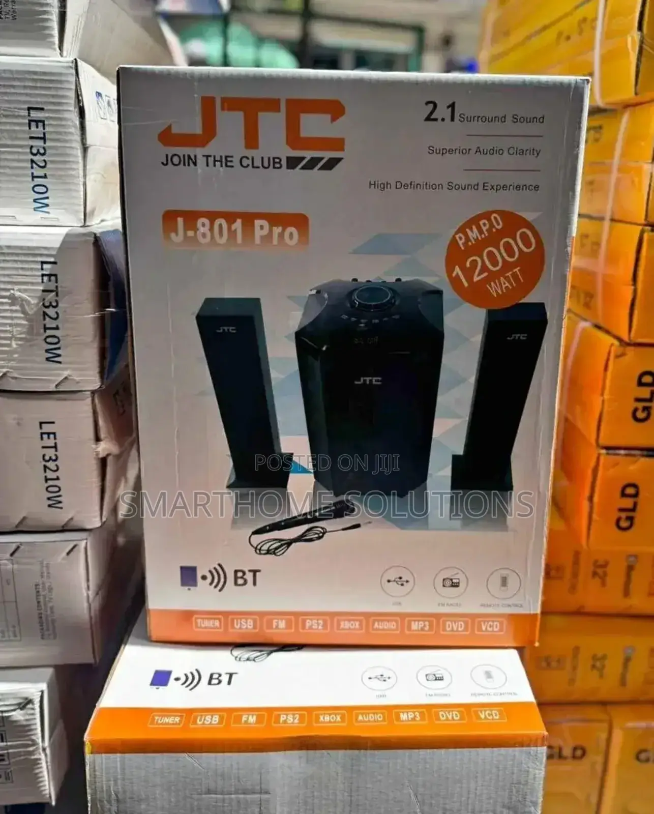JTC J-801 Pro 12000pmpo Super Bass With Mic