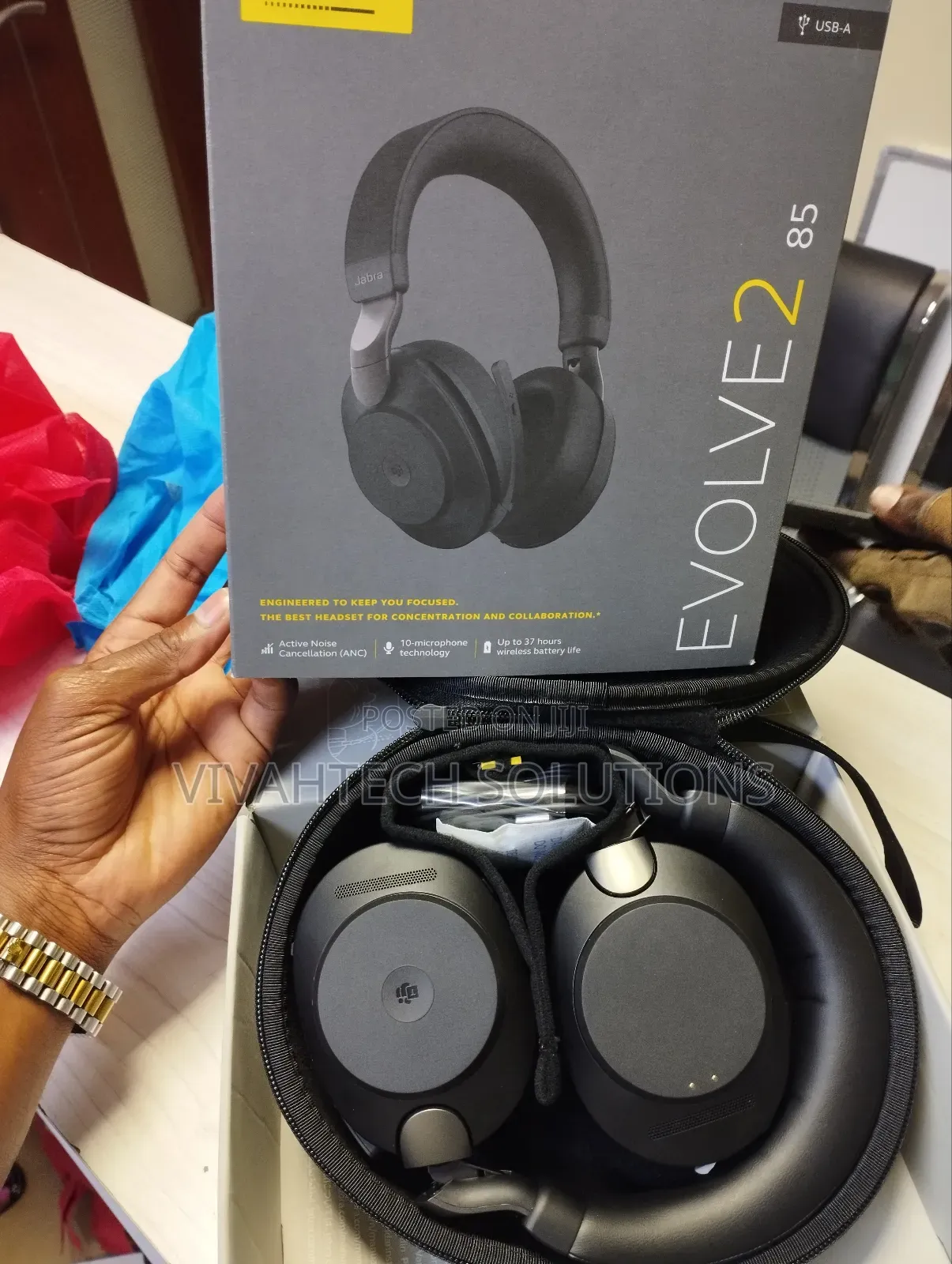 Evolve2 85 Noise-Cancellation Jabra Headset