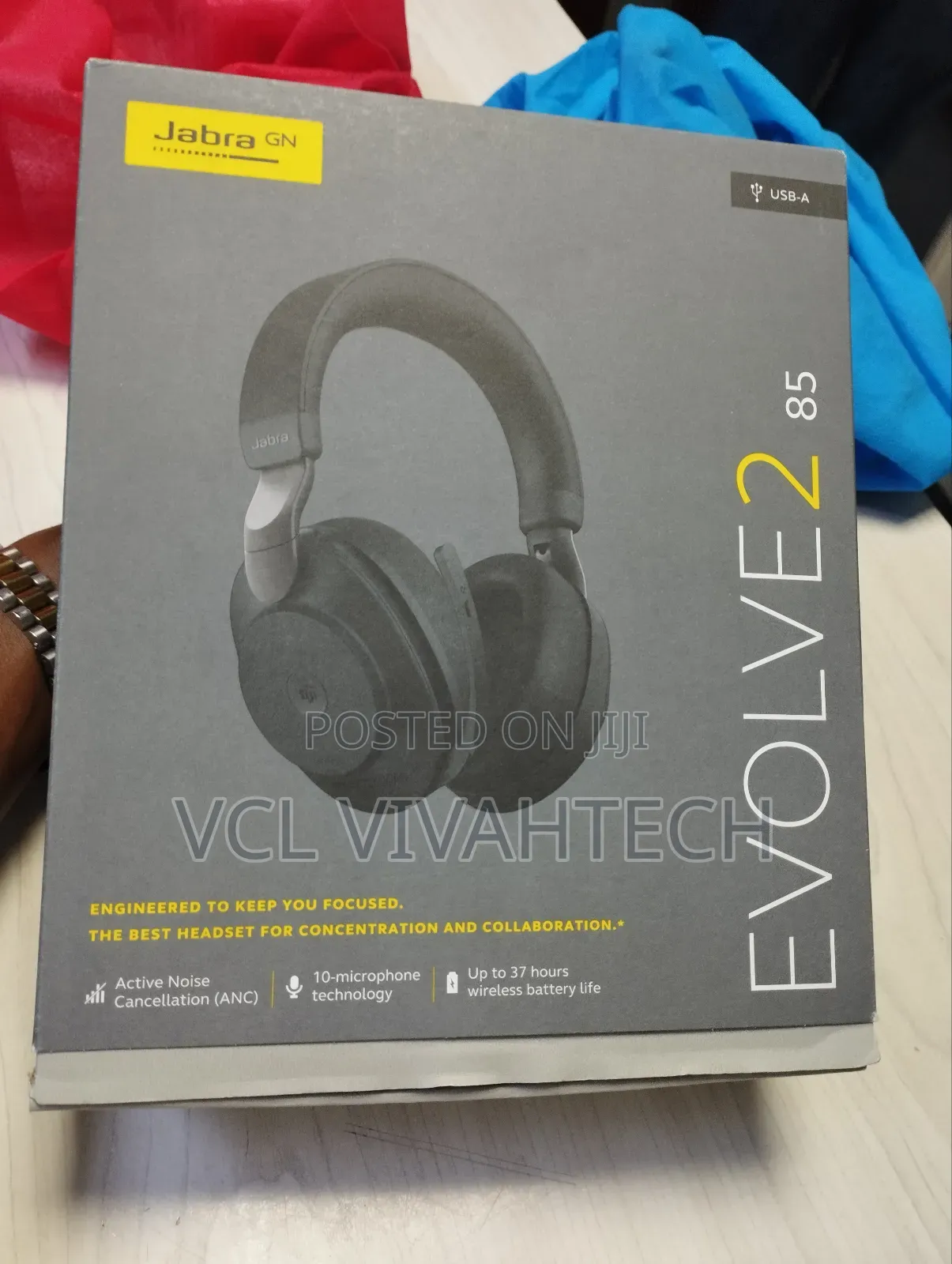 Active Noise-Cancellation Headset Jabra Evolve2 85