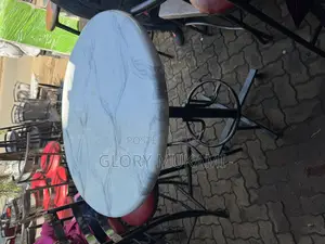 Marble White High Round Sinatabu Table