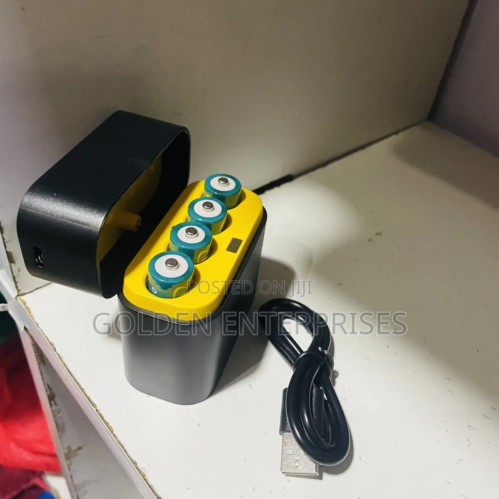 Rechargeable Lithium Aa Batteries,4 Batteries + Charging Pod