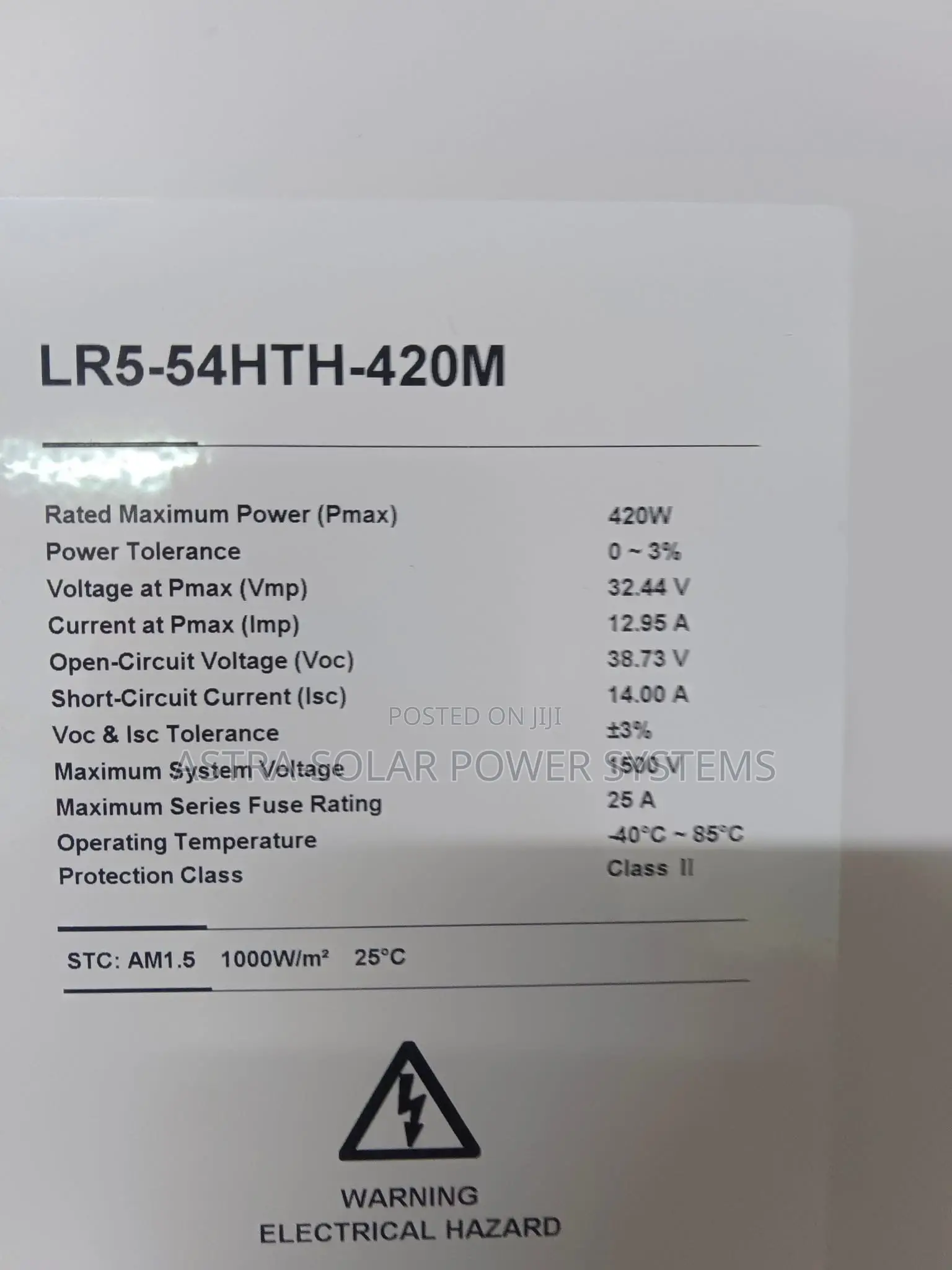 Longi 420w Mono Crystalline Solar Panels