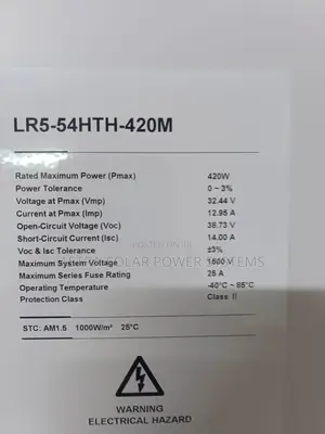 Longi 420w Mono Crystalline Solar Panels