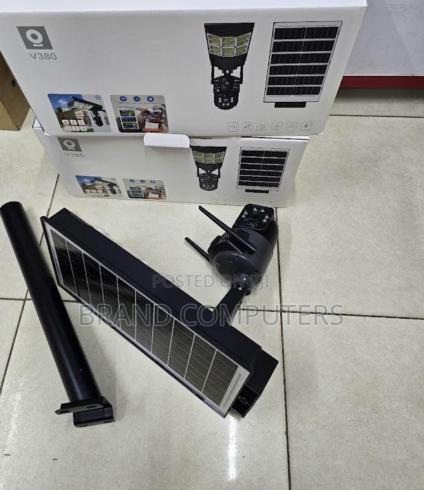 V380 Outdoor Dual Lens Solar CCTV Camera Solar Street Light
