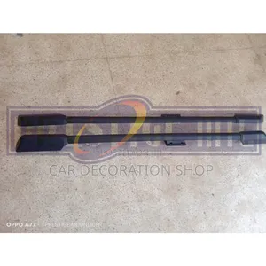 Black 2pc Set Roof Rails Fits All Car Models