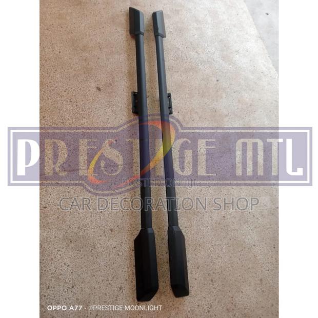 Black 2pc Set Roof Rails Fits All Car Models