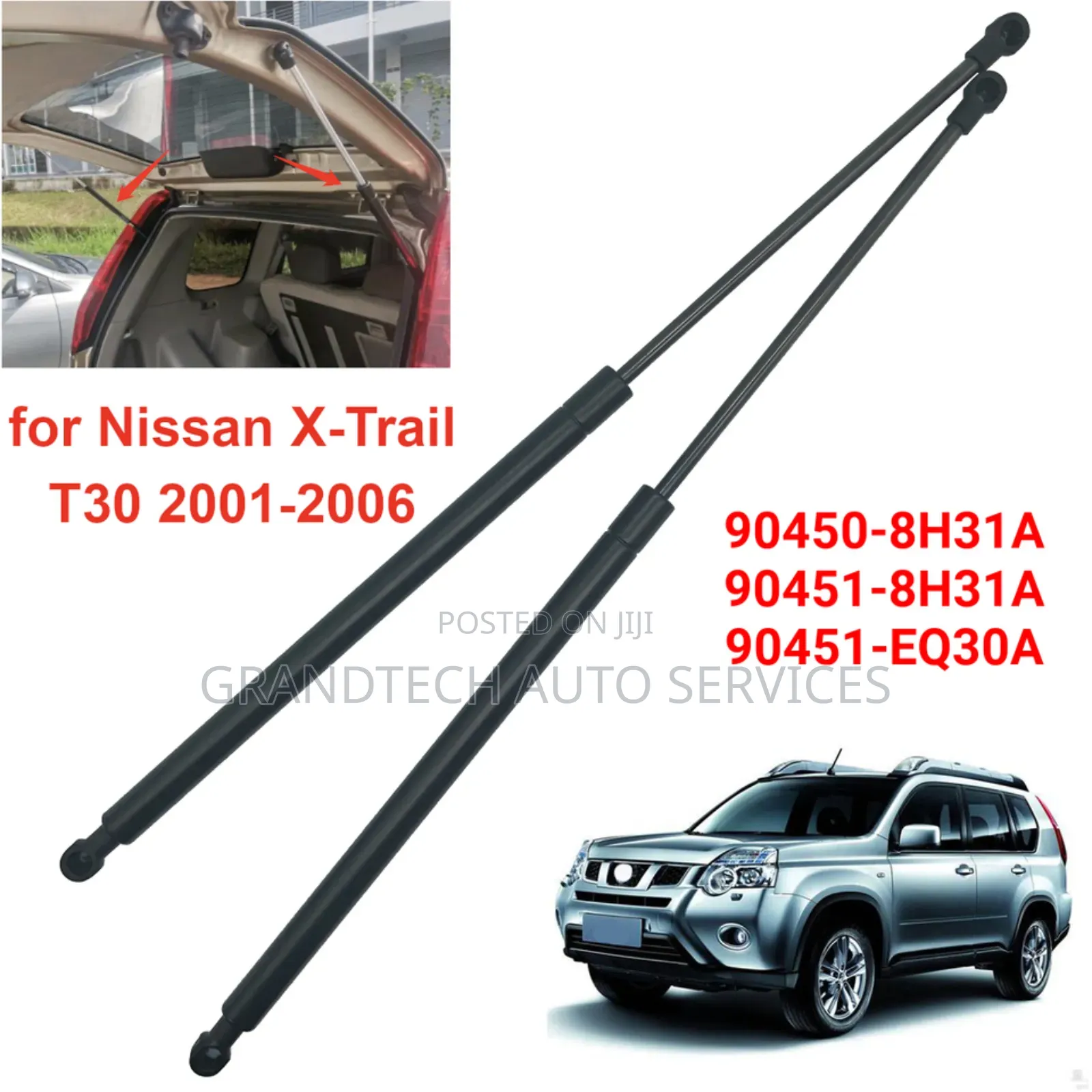 Nissan Xtrail T30 Boot Shocks