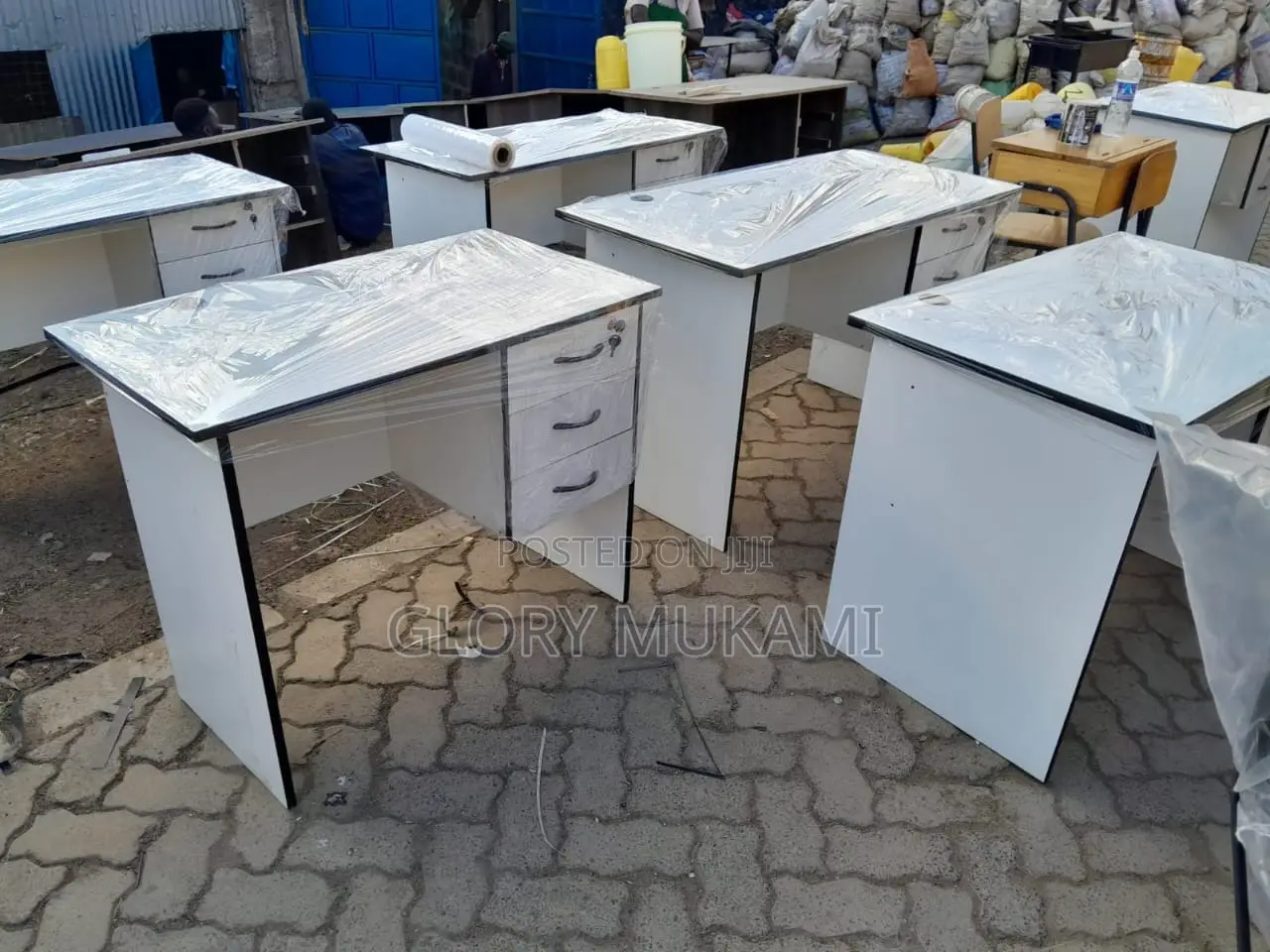 White Office Desk Table