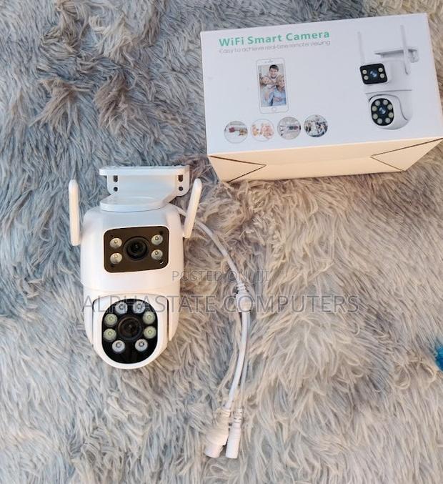 Icsee 4mp PTZ Dual Lens Wifi Smart Camera +2 Screens