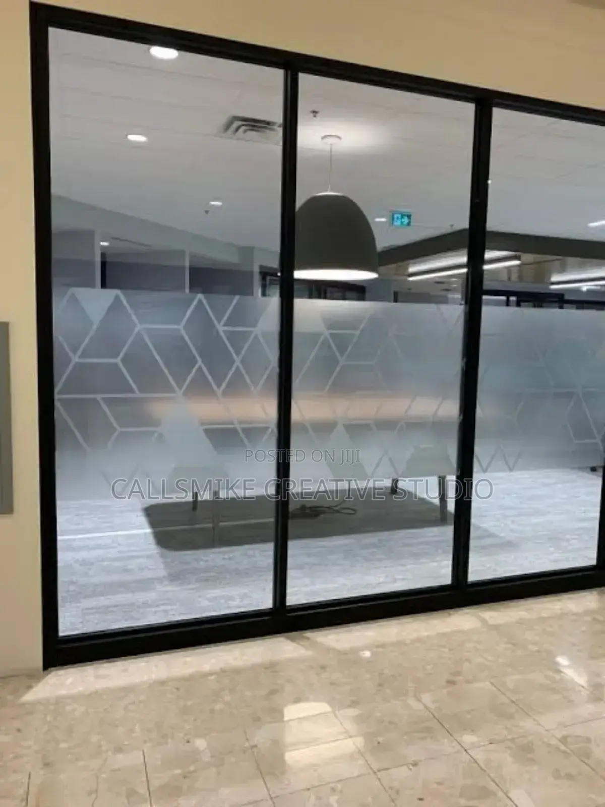 PVC Frosted Film Installation