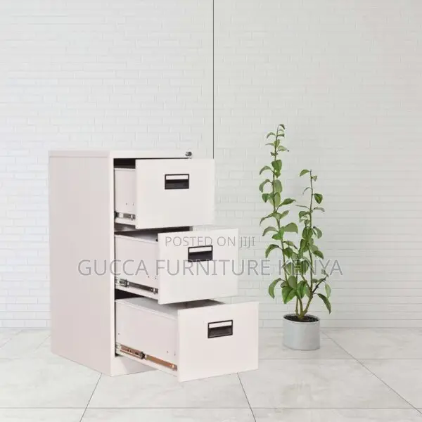 Cabinets: Steel 3-Drawer Office Filing Unit