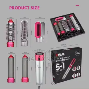 5-in-1 Hair Styler Blower Straight Comb Curling Brush