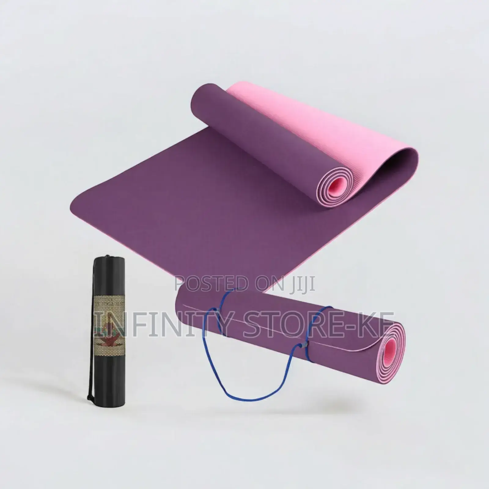 Double-Sided Yoga Mat 8mm – Non-Slip Comfort in Style