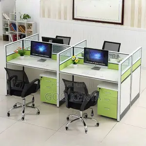 Office Desk; 4-Way Modular Office Workstation