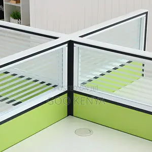 Office Desk; 4-Way Modular Office Workstation
